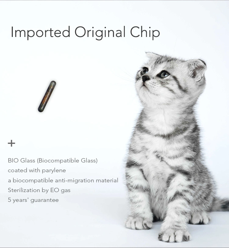 Multi Size Implant Fdx-B RFID Microchip with Syringe RFID Capsule Tag for Pet Animal Livestock