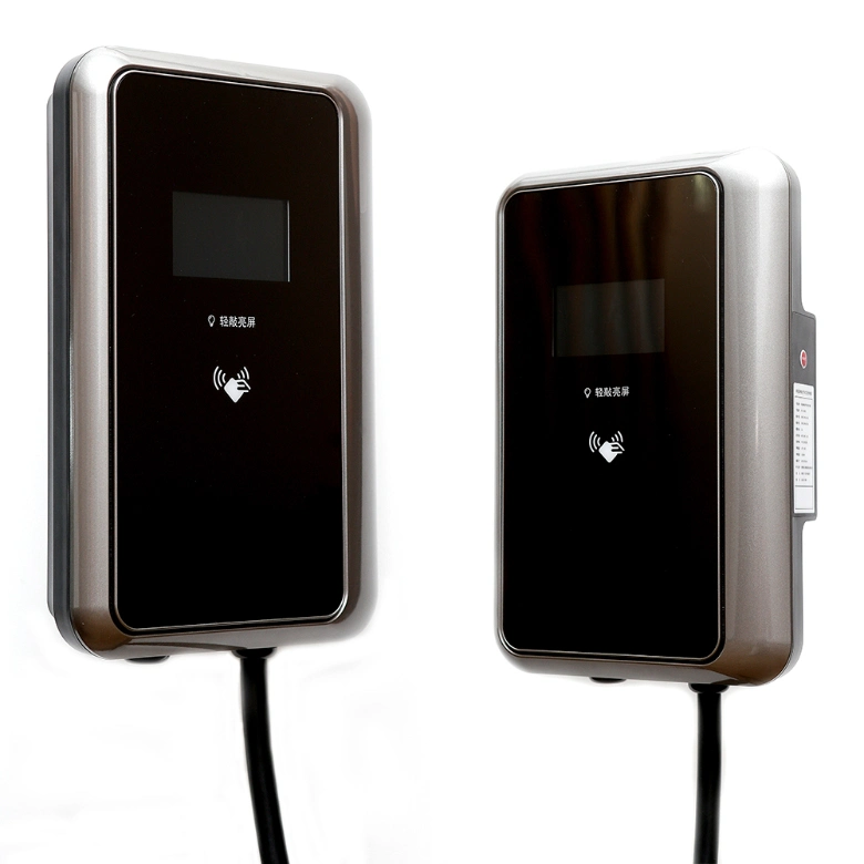 Wall-Mounted 7kw 11kw 22kw EV Charging Station, Plug Can Be Type 1/Type 2, Support for Setting Charging Duration and Current Size on Mobile Phones